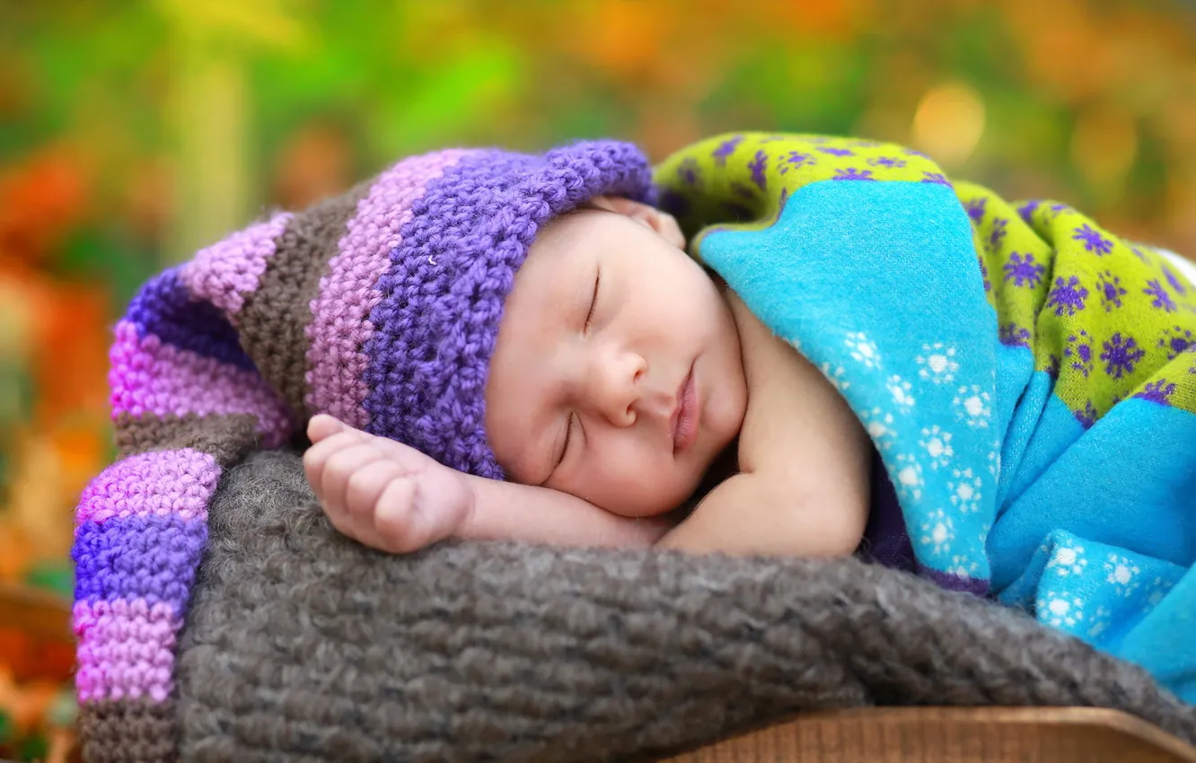 Photo wallpaper background, sleep, baby