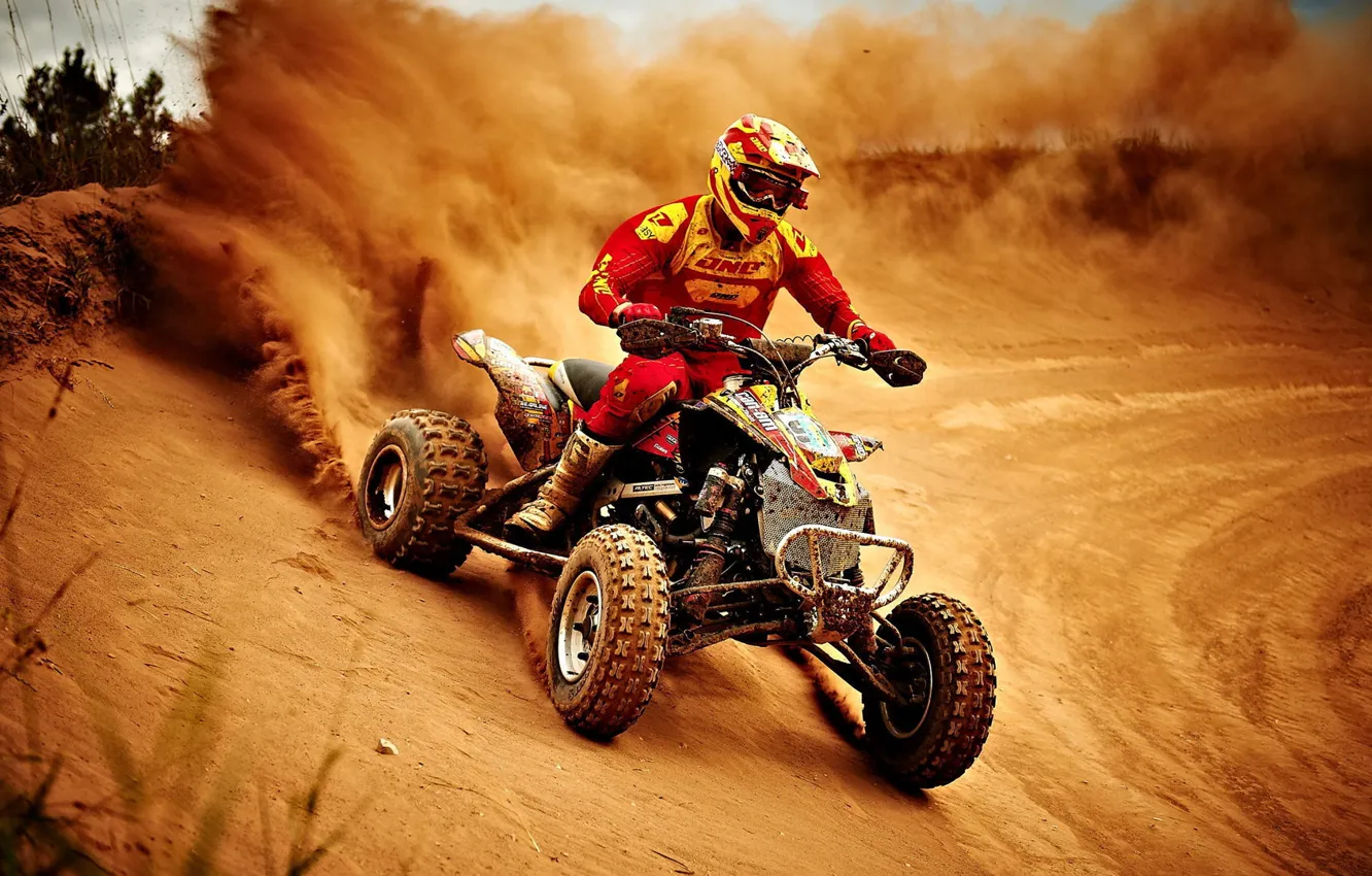 Photo wallpaper race, ATV, List