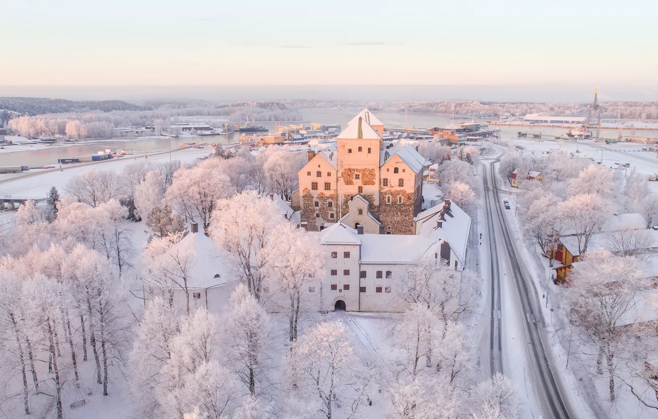 Photo wallpaper finland, turku, turku castle