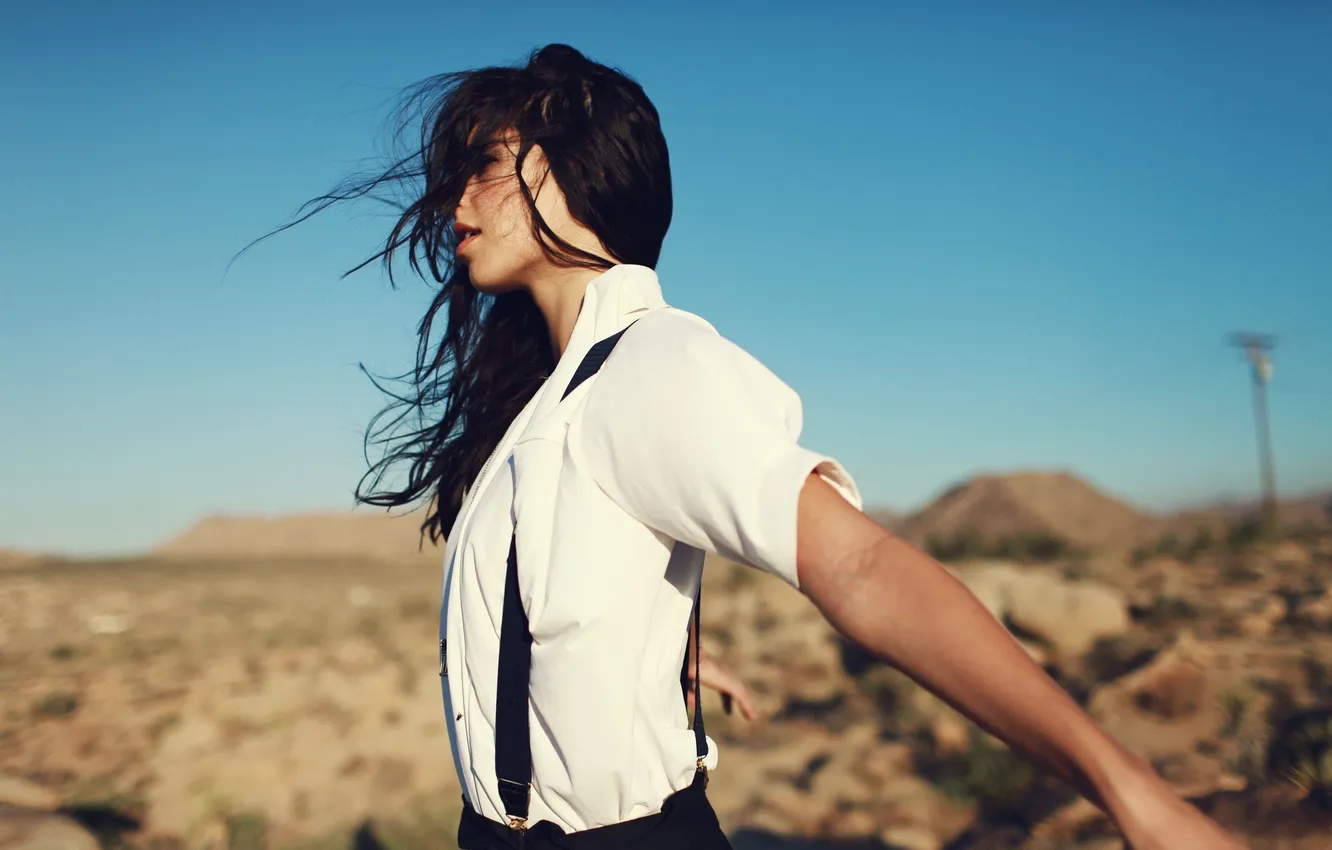 Photo wallpaper girl, brunette, Brooke Fraser