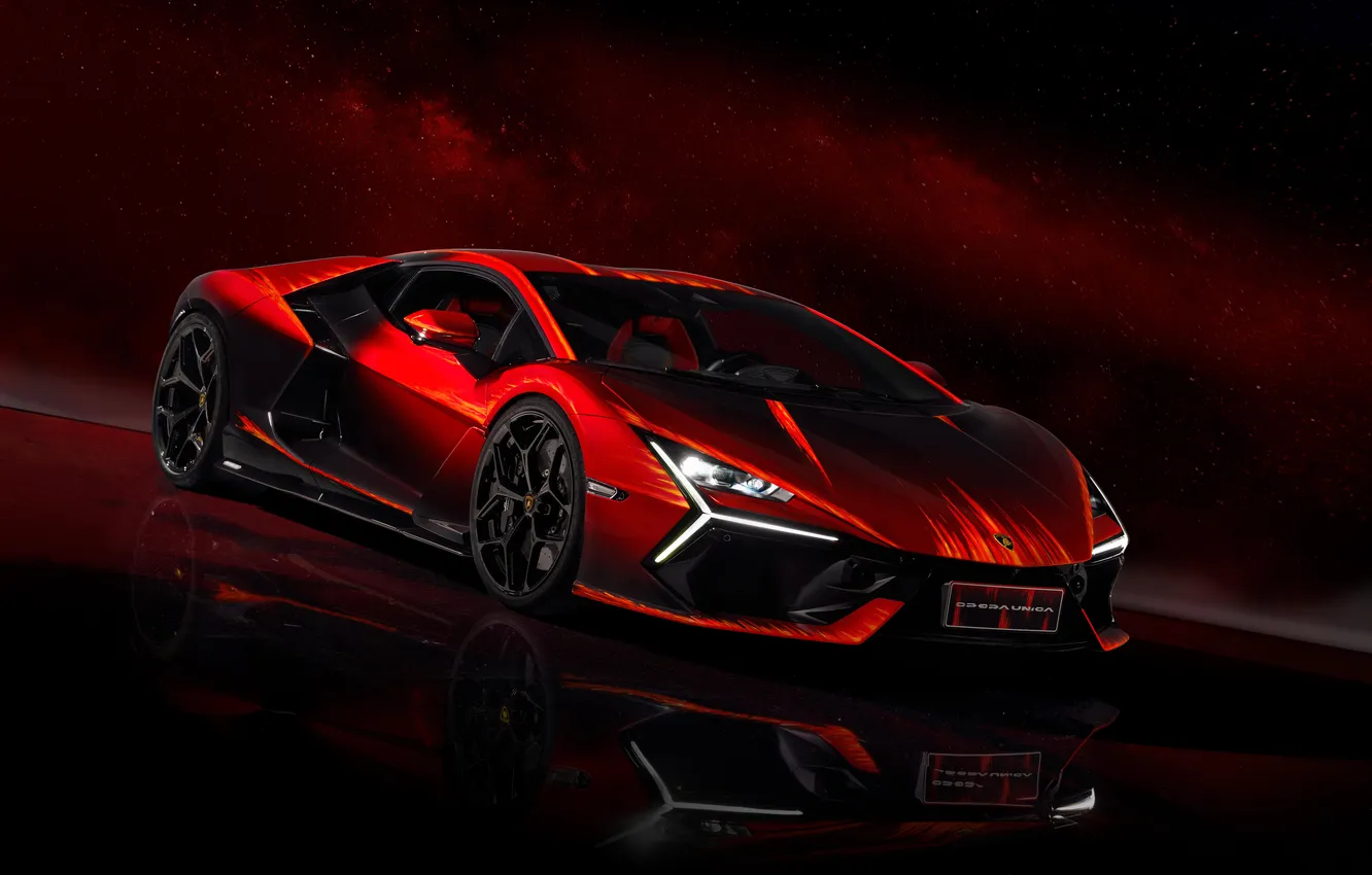 Photo wallpaper Lamborghini, opera, Unica, 2024, Stir, Lamborghini Scrambled, Unique Work