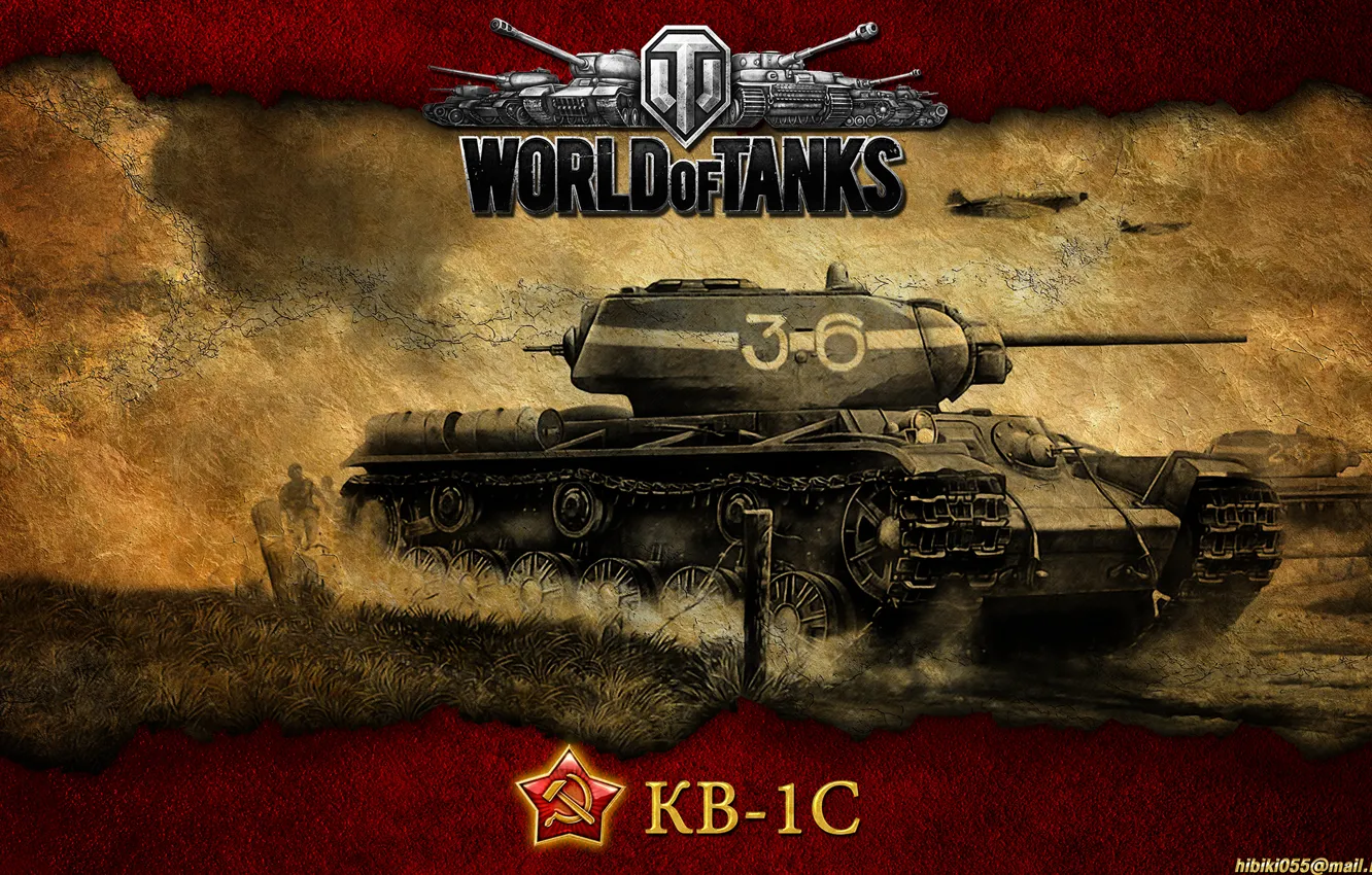 Photo wallpaper tank, USSR, tanks, WoT, World of Tanks, Heavy tank, THE KV-1S