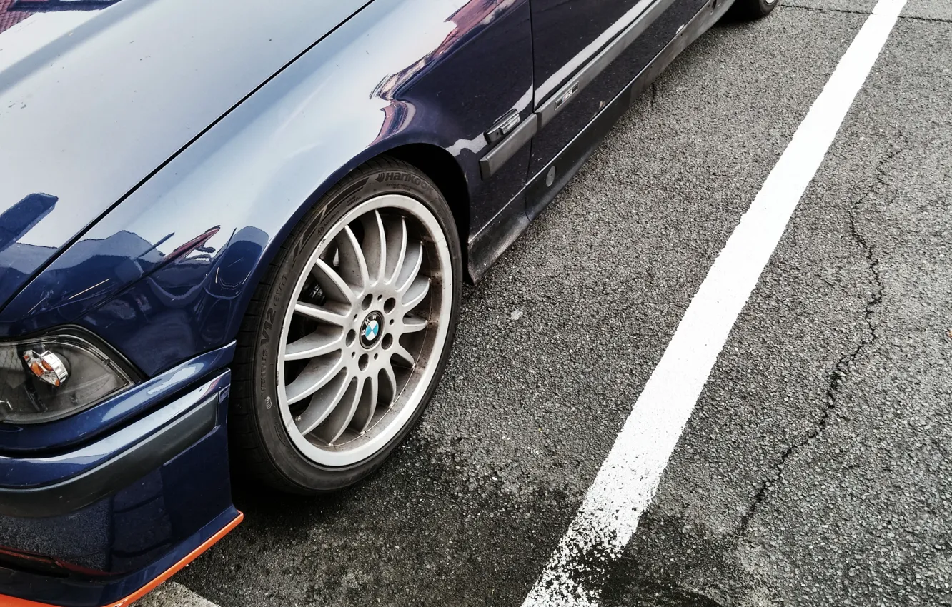 Photo wallpaper asphalt, blue, daroga