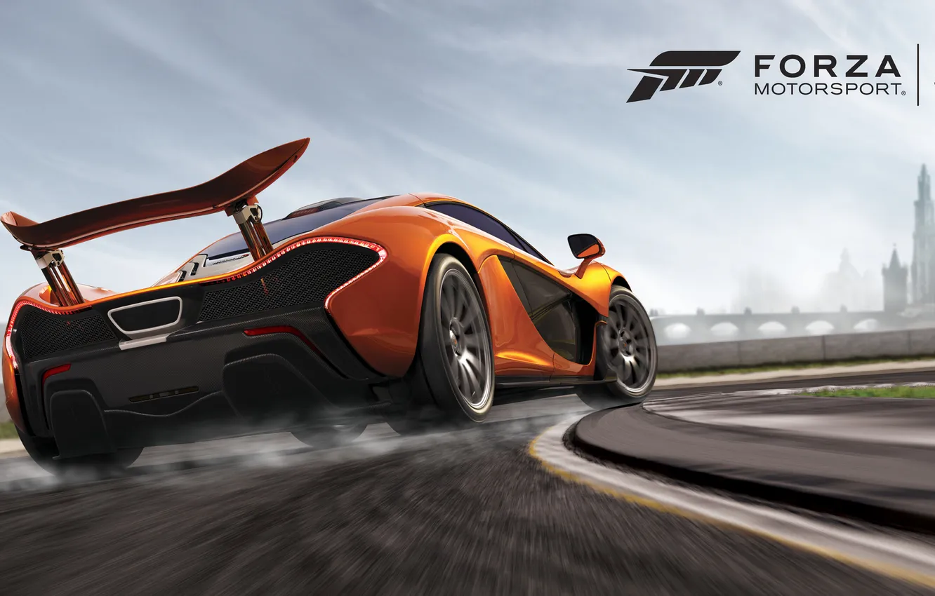 Photo wallpaper road, machine, auto, the sky, asphalt, smoke, track, Microsoft