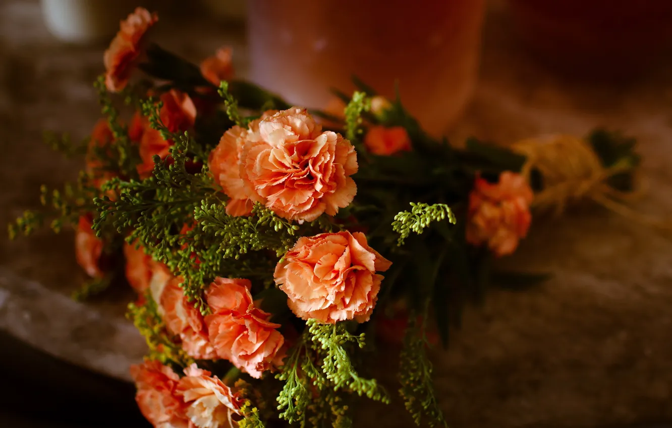 Photo wallpaper flowers, bouquet, clove