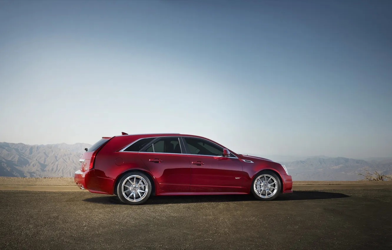 Photo wallpaper road, photo, cars, auto, photography, Wallpaper HD, CADILLAC CTS, CADILLAC CTS V WAGON
