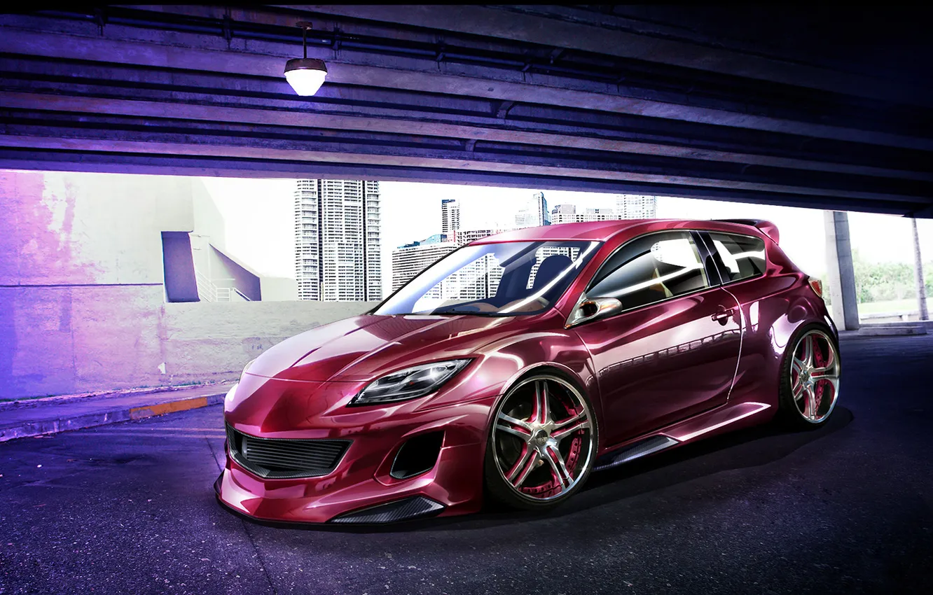 Photo wallpaper Mazda, MPS, wtb, battle on photoshop