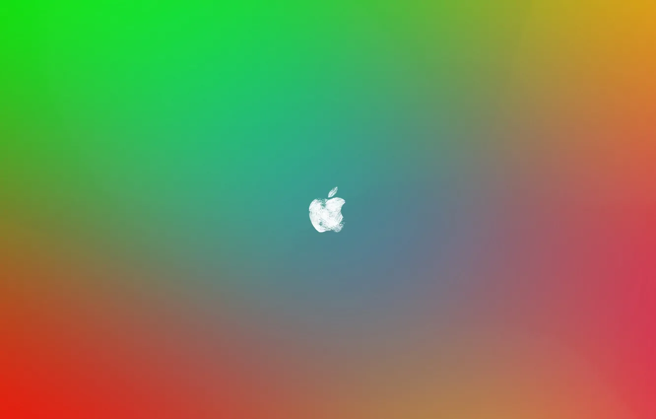 Photo wallpaper background, paint, Apple, Apple, logo, emblem