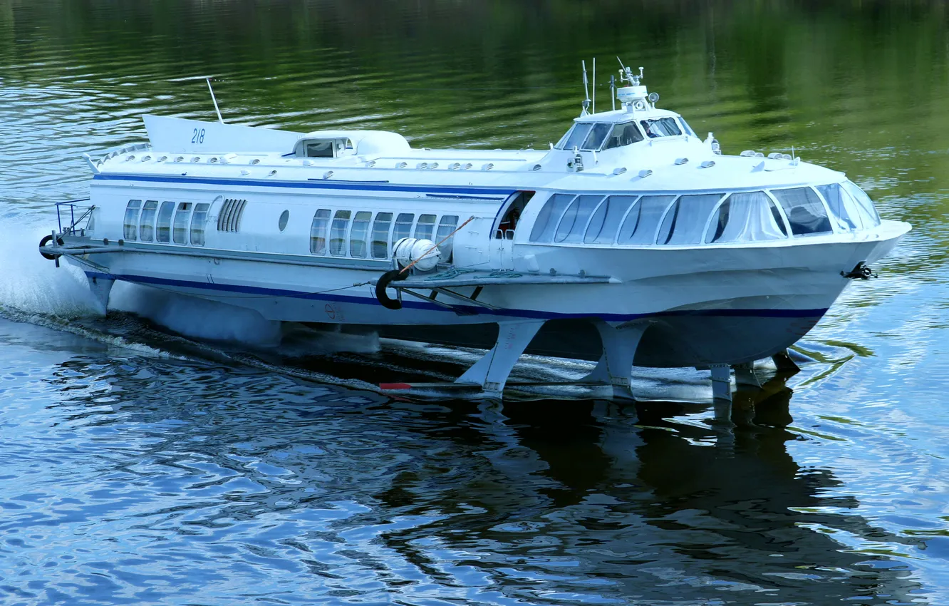 Photo wallpaper meteor, ship, hydrofoils