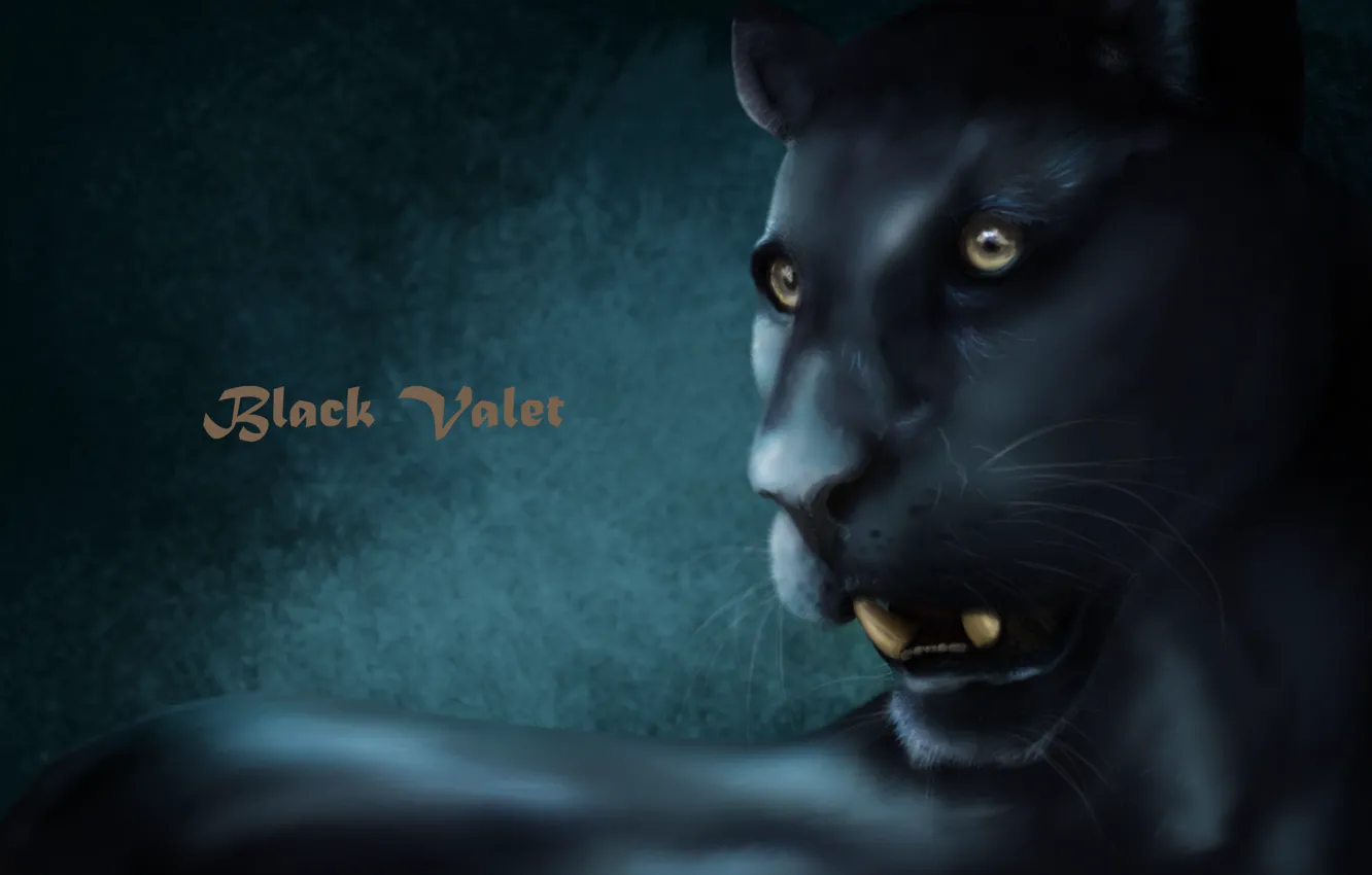 Photo wallpaper cat, animal, Panther