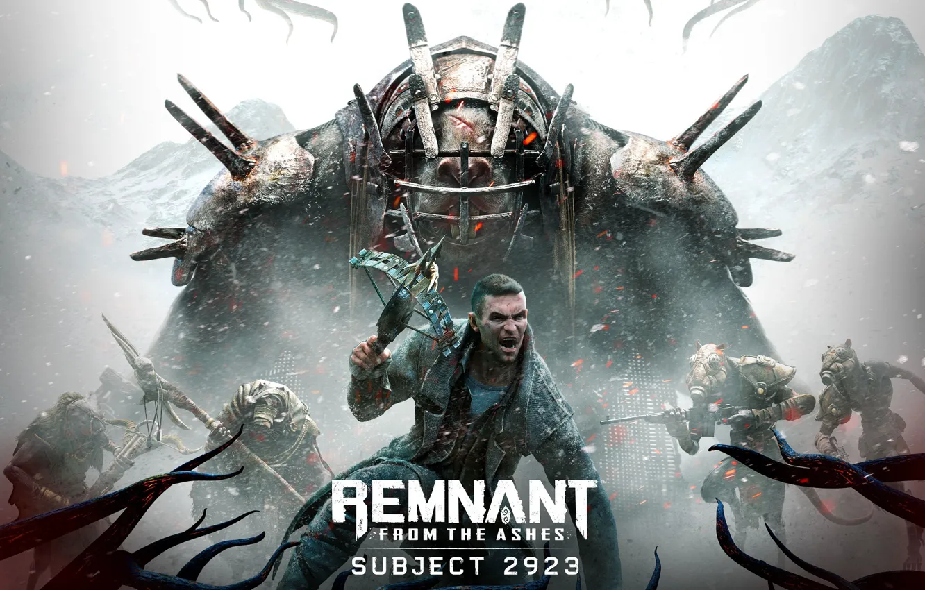 Photo wallpaper monster, being, soldiers, Remnant: From the Ashes