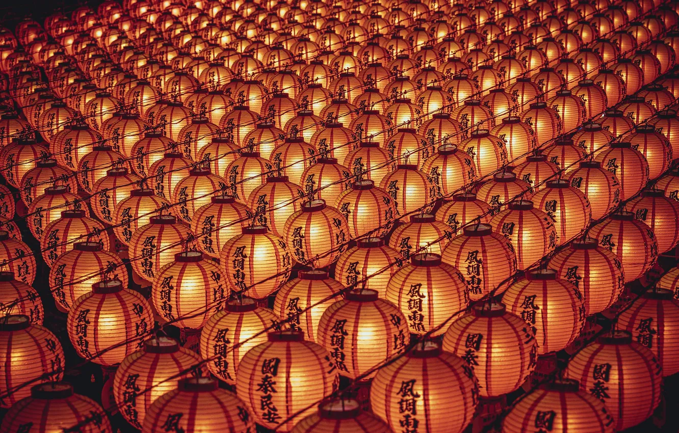 Photo wallpaper color, lamp, form