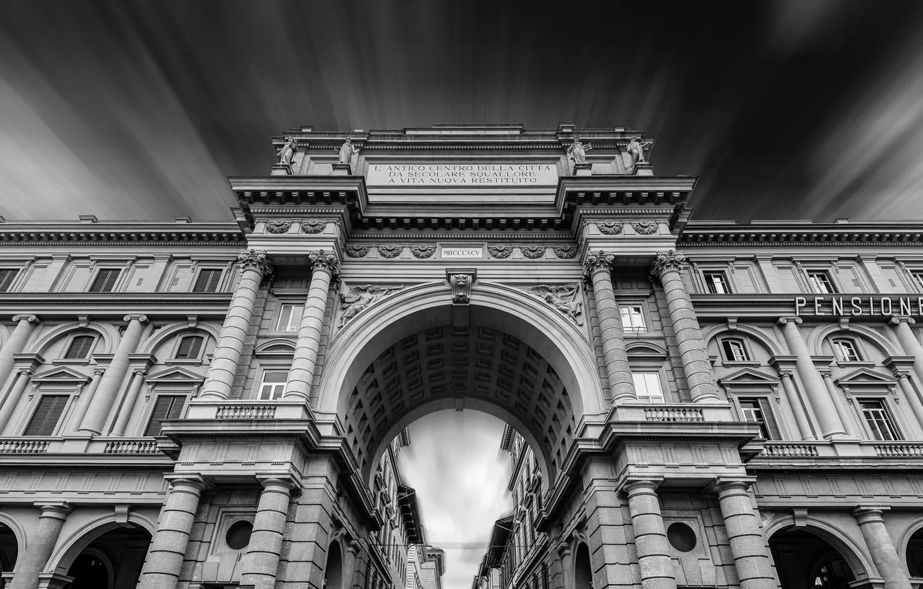 Photo wallpaper building, architecture, black and white, arch, Monochrome photography