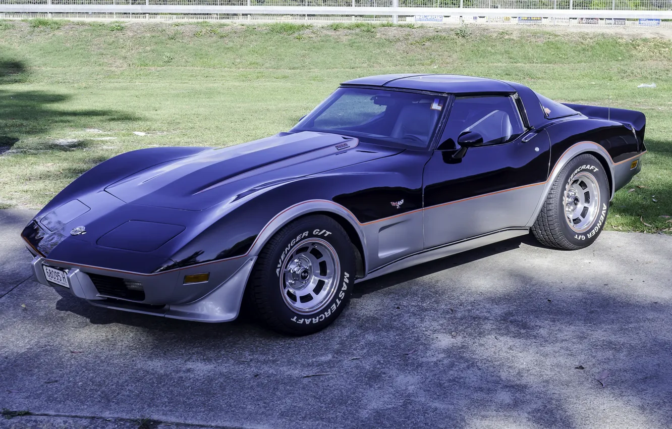 Photo wallpaper Corvette, Chevrolet, 1978, Stingray