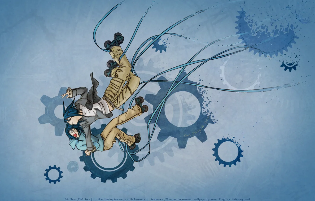 Photo wallpaper blue, wanijima dies, air gear