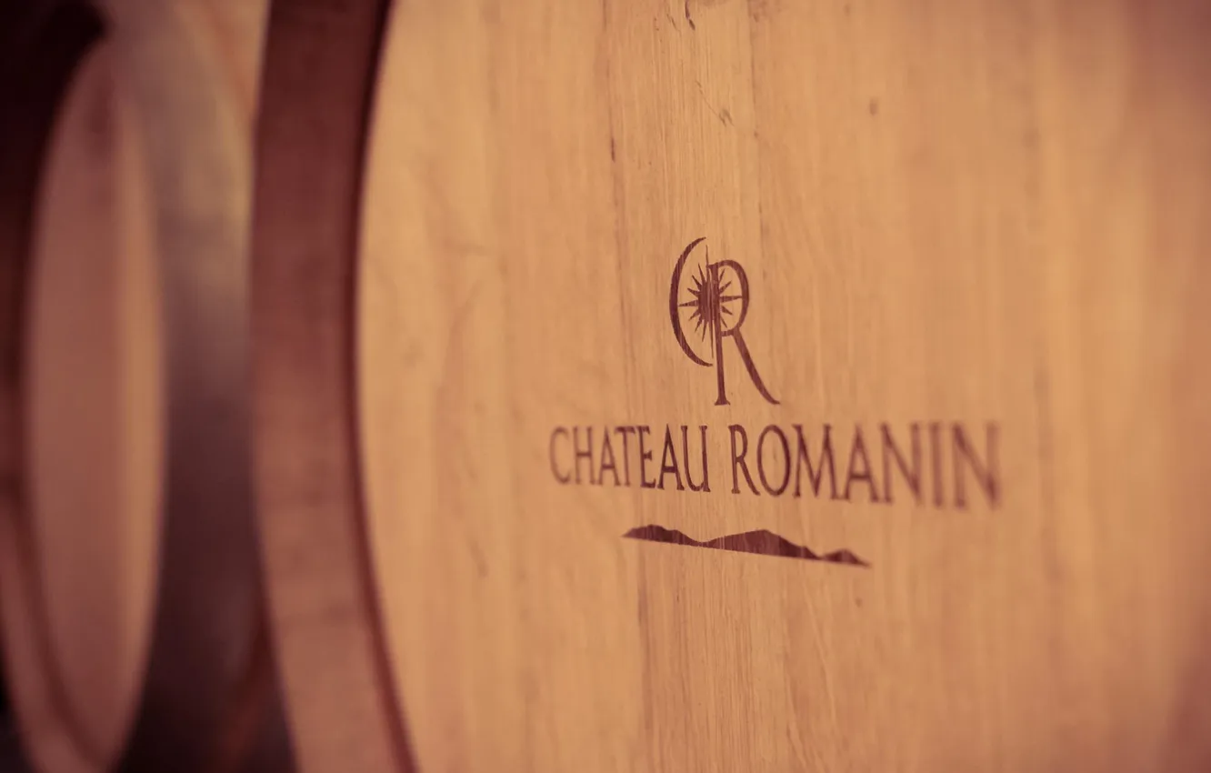 Photo wallpaper wine, barrel, chateau romanin