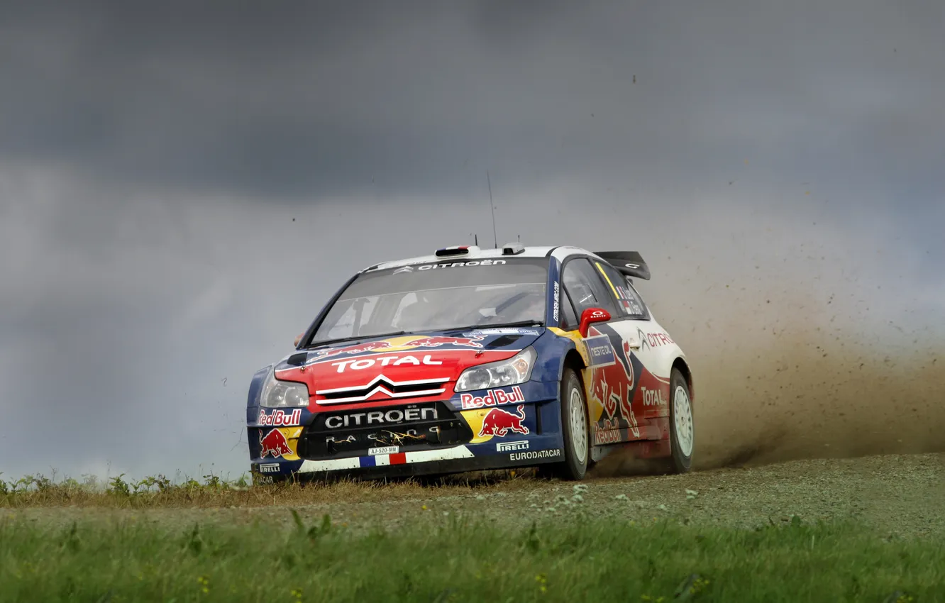 Photo wallpaper machine, the sky, blue, speed, Citroen, Citroen, DS3, WRC