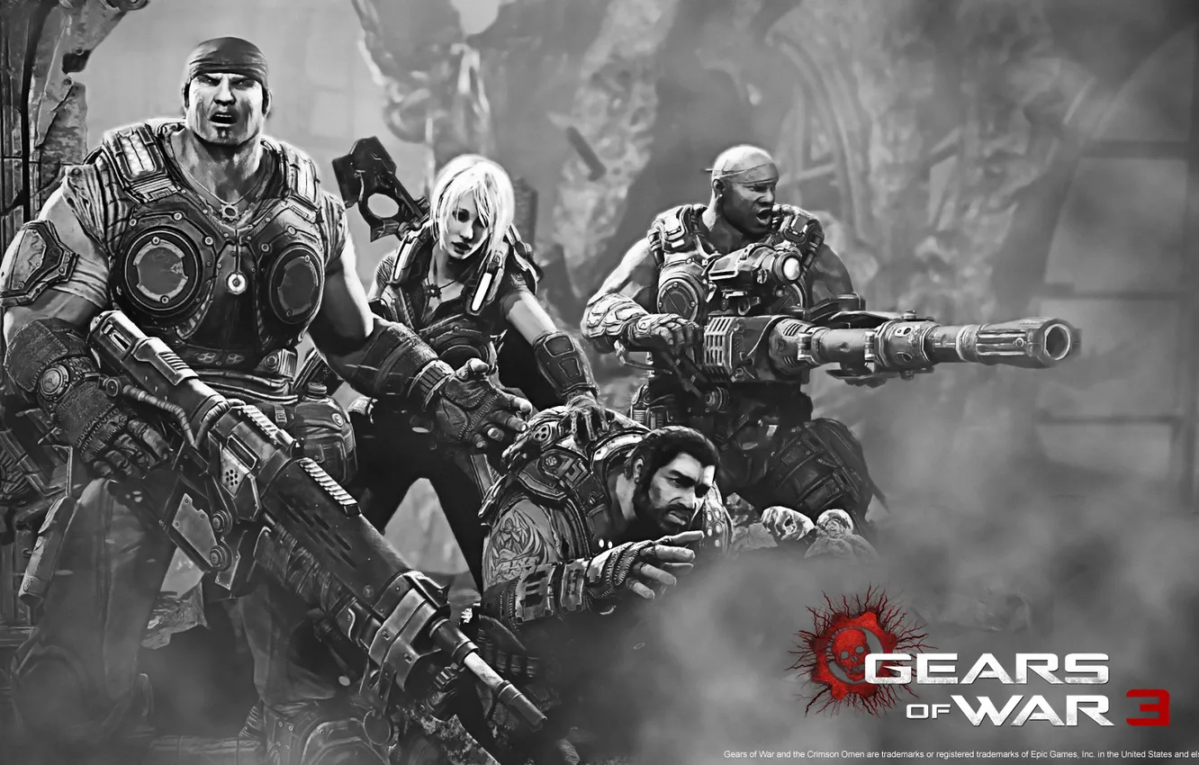Photo wallpaper the game, Gears of War 3, Marcus Fenix, gears of war
