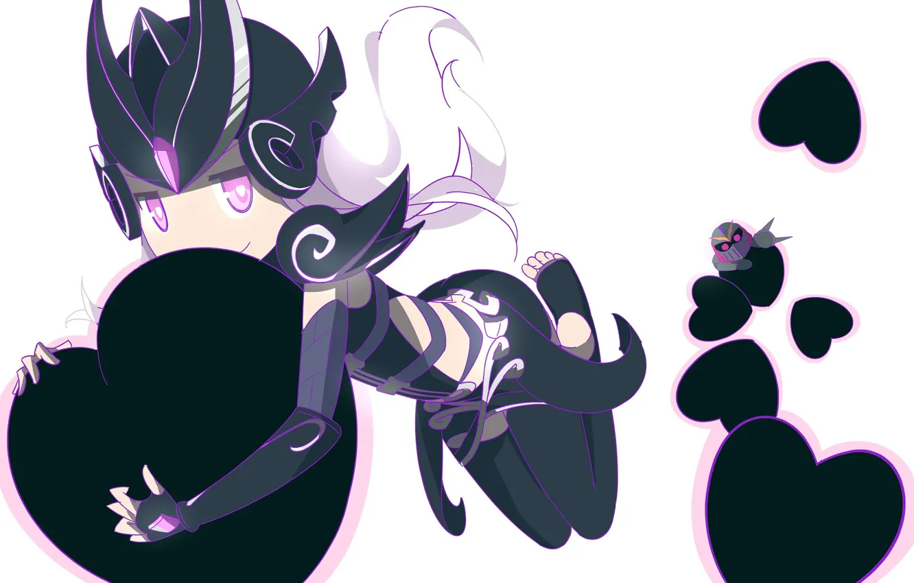 Photo wallpaper girl, hearts, League of Legends, Syndra