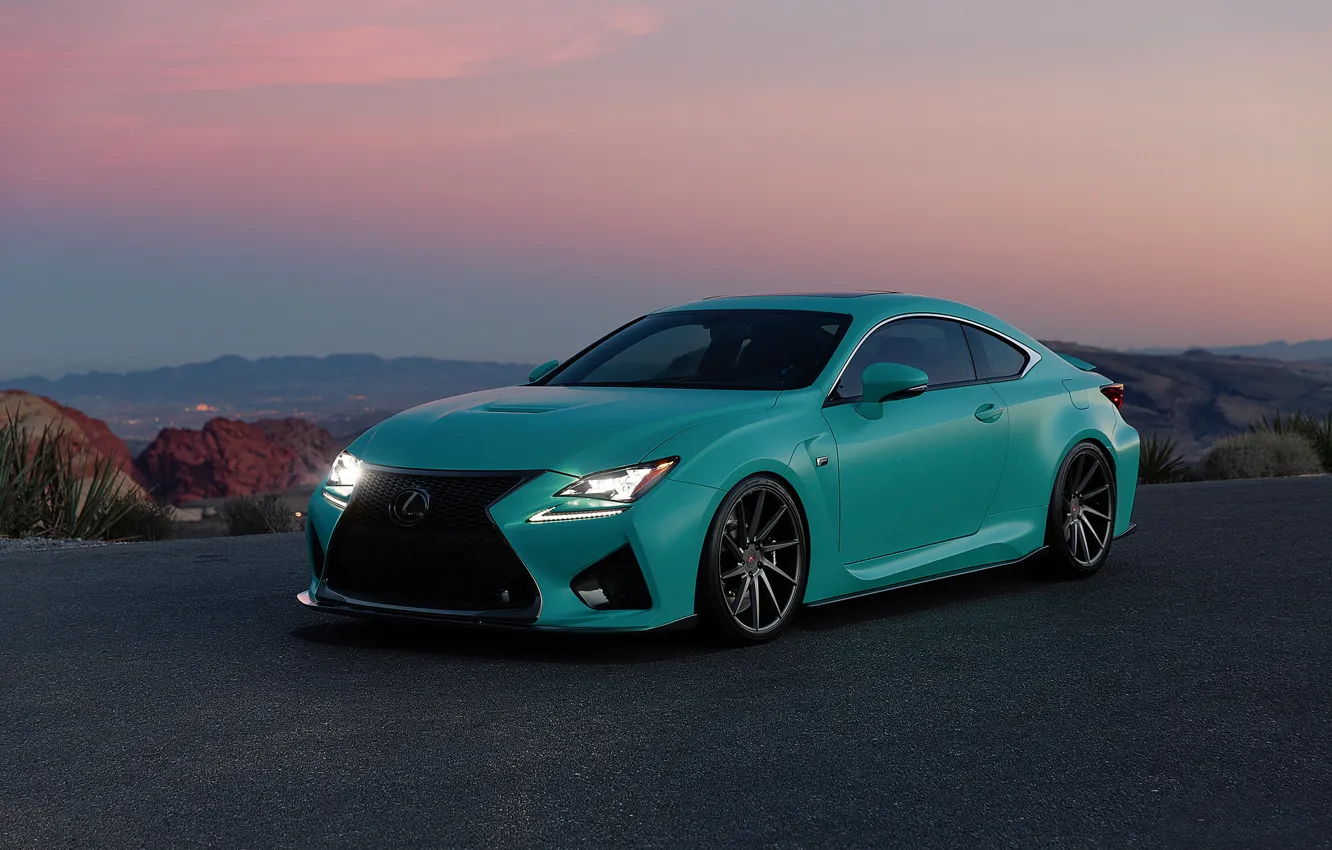 Photo wallpaper road, view, Lexus RC