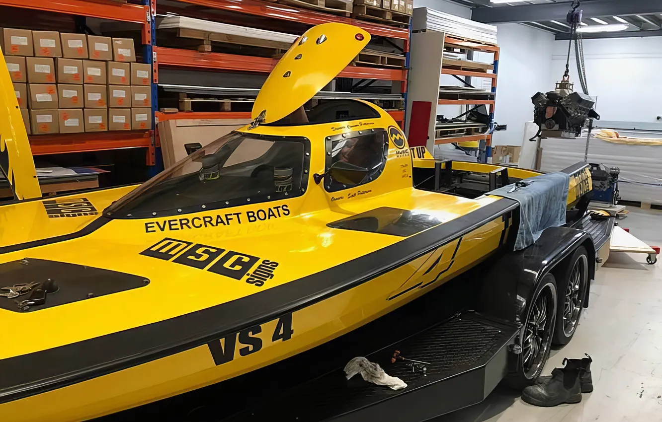 Photo wallpaper race, boat, speed