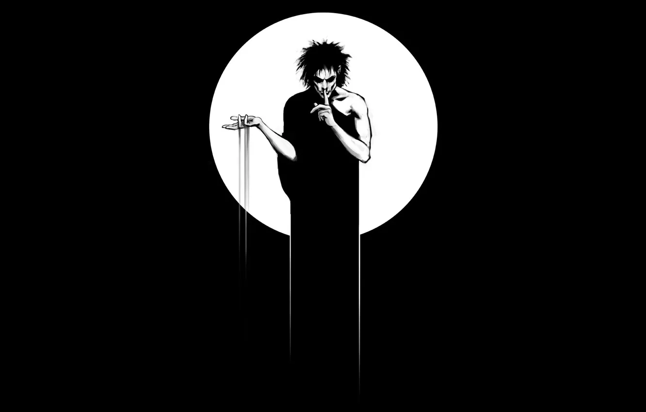 Photo wallpaper sand, background, art, comic, The Sandman, The Sandman, Morpheus
