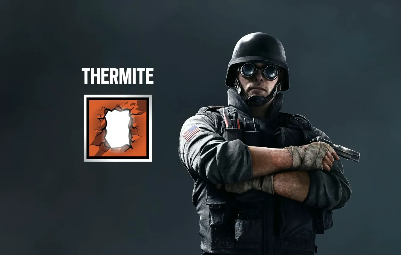 Photo wallpaper Ubisoft, Thermite, Tom clancy's rainbow six siege