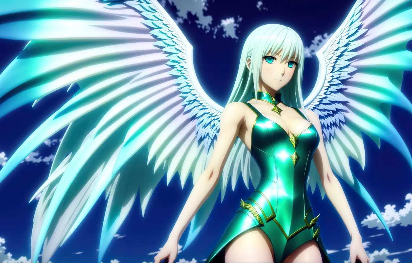 Photo wallpaper girl, fantasy, anime, art, Stable Diffusion, Neuronet, AI Art, original ai-artwork