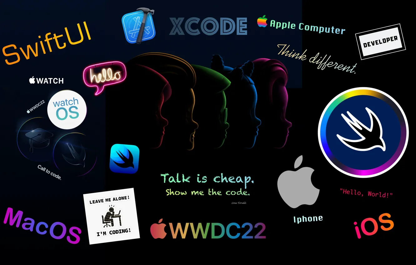 Photo wallpaper Apple, Swift, iOS, WWDC, Code, Developer, Xcode, MacOs