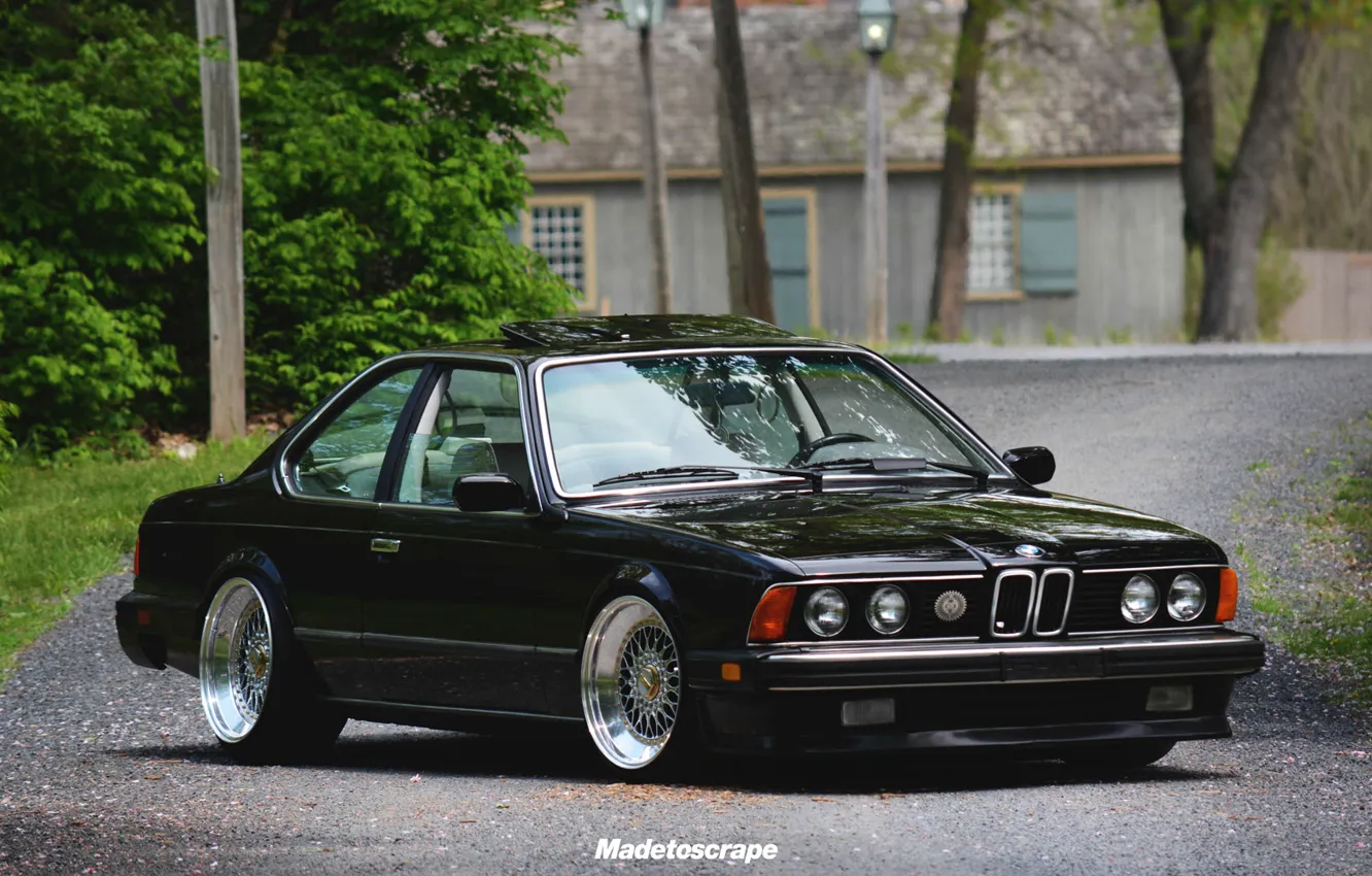 Photo wallpaper BMW, BBS, E24