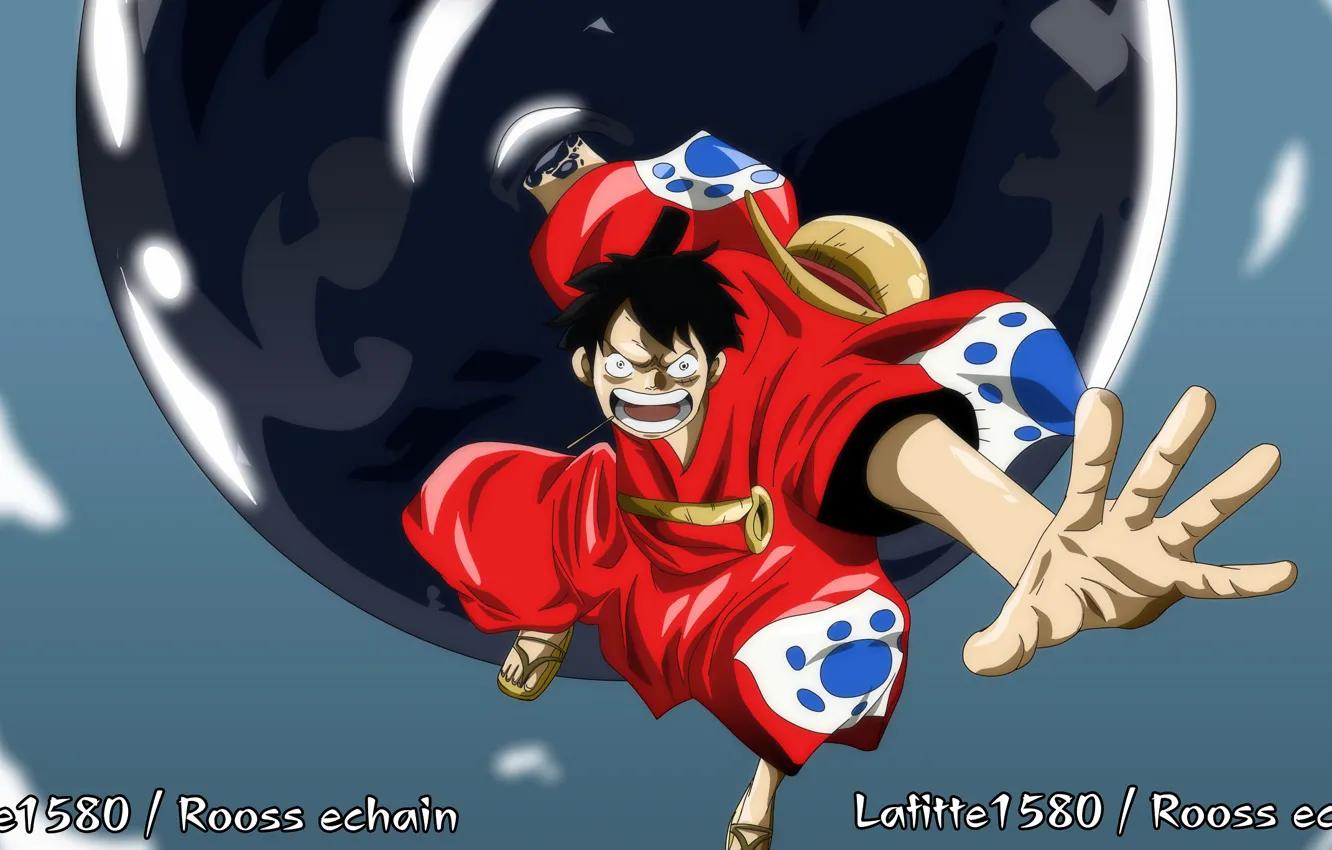 Photo wallpaper look, guy, One Piece, Creek