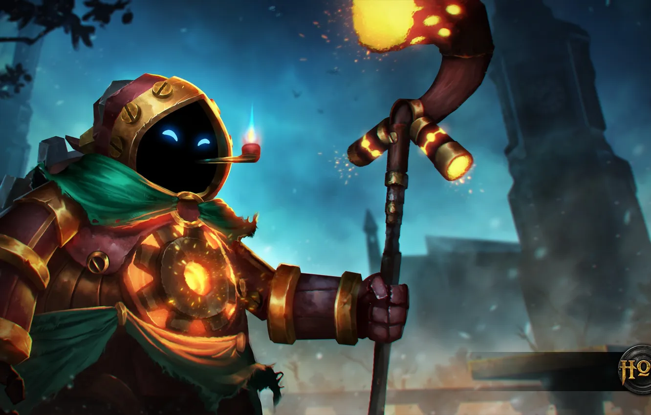 Photo wallpaper bubbles, art, Heroes of Newerth, Steam Mage Bubbles, Steam Mage