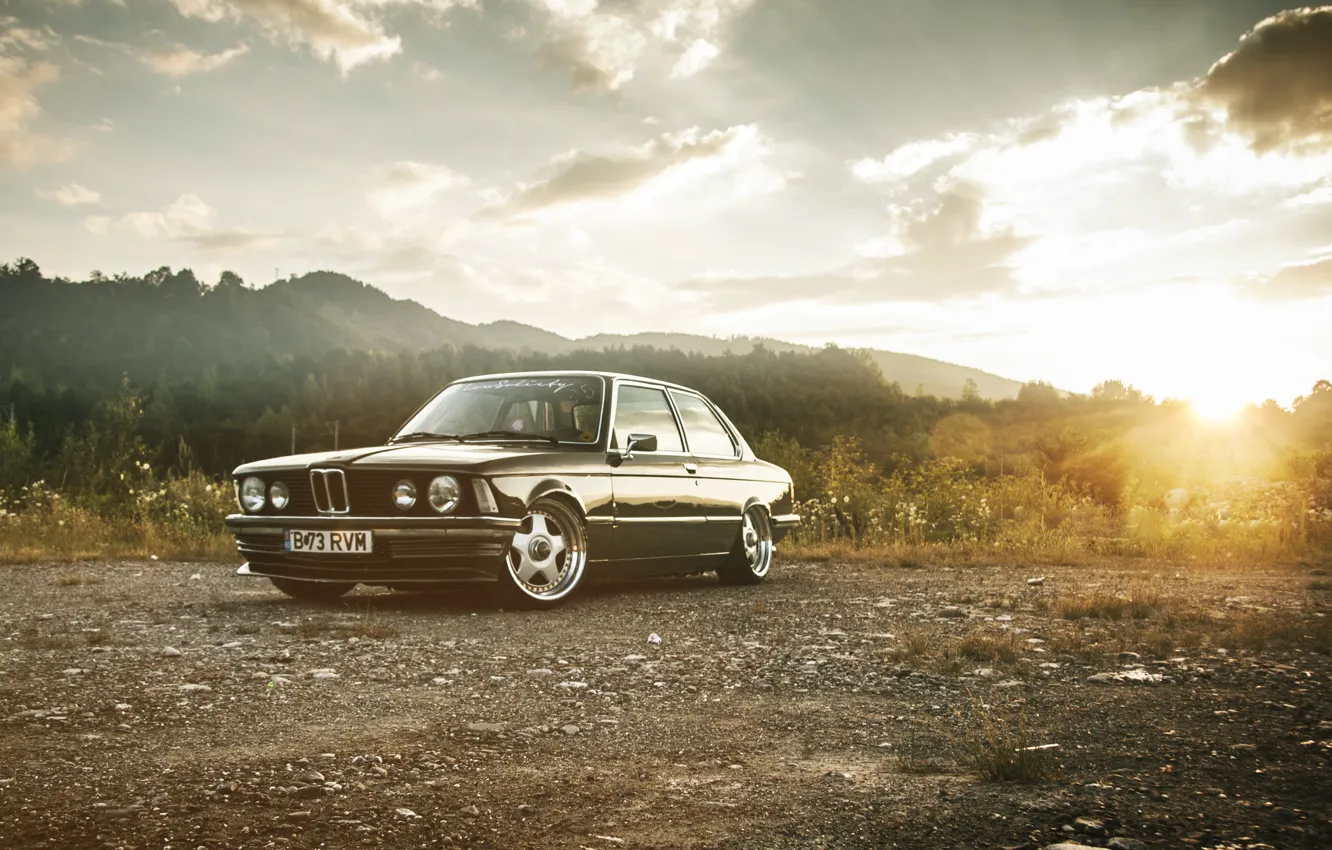 Photo wallpaper Retro, BMW, Tuning, Classic, Dawn, BMW, Drives, E21