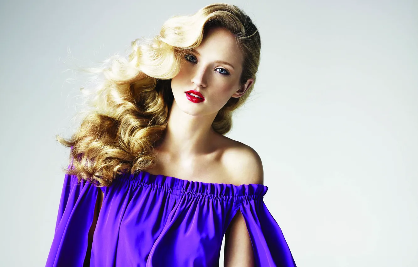 Photo wallpaper girl, model, blonde