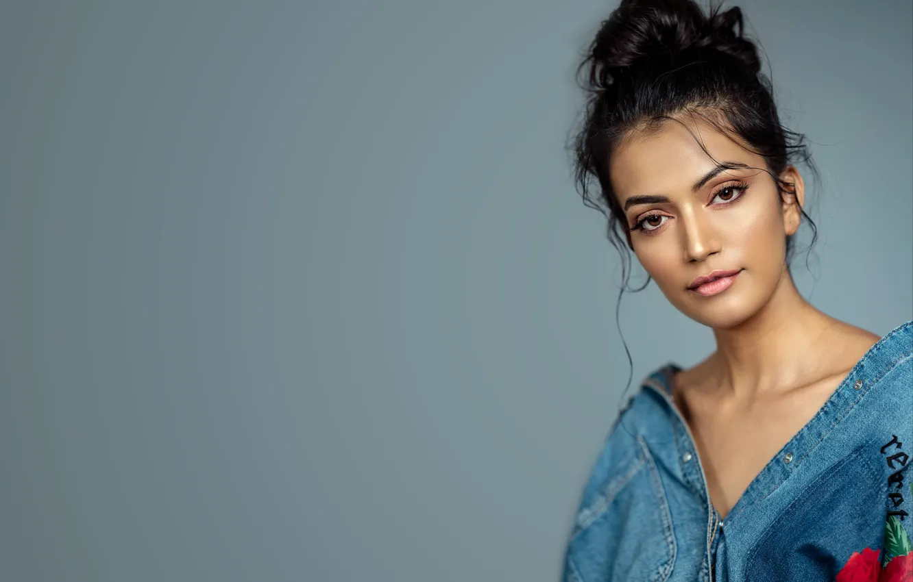 Photo wallpaper girl, hot, sexy, eyes, smile, beautiful, figure, model