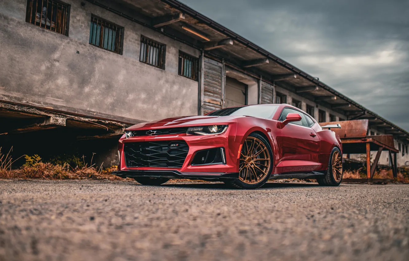 Photo wallpaper Wheels, Bronze, Camaro ZL1