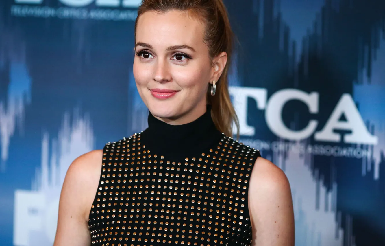 Photo wallpaper look, actress, Leighton Meester