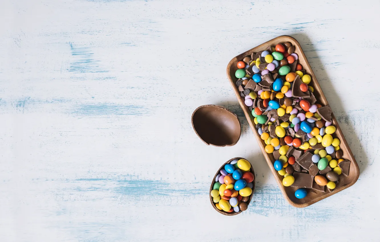 Photo wallpaper chocolate, eggs, candy, sweets
