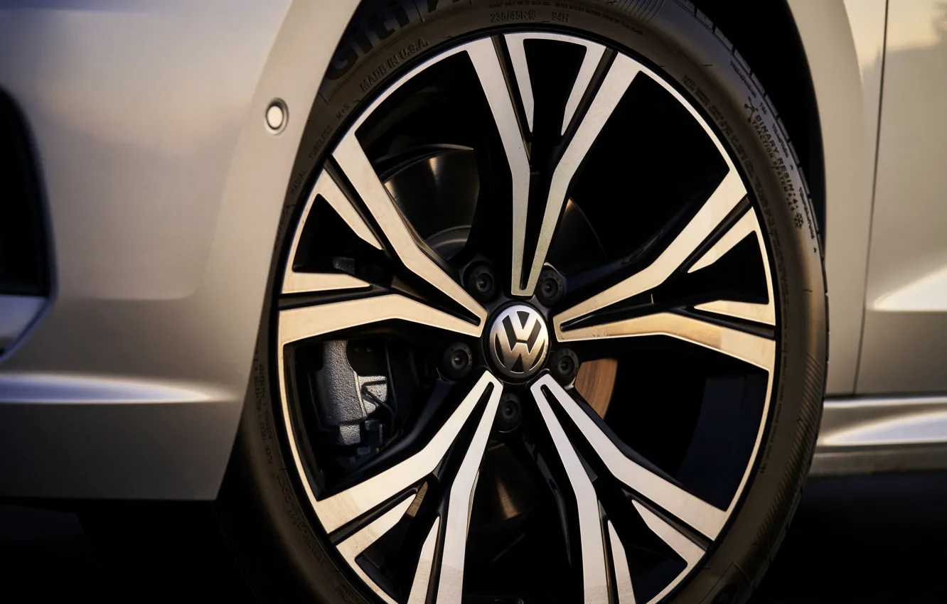 Photo wallpaper wheel, Volkswagen, sedan, Passat, 2020, 2019, US Version