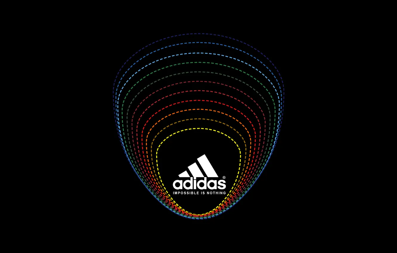 Photo wallpaper Black, Logo, Background, Adidas, Classic, Adidas