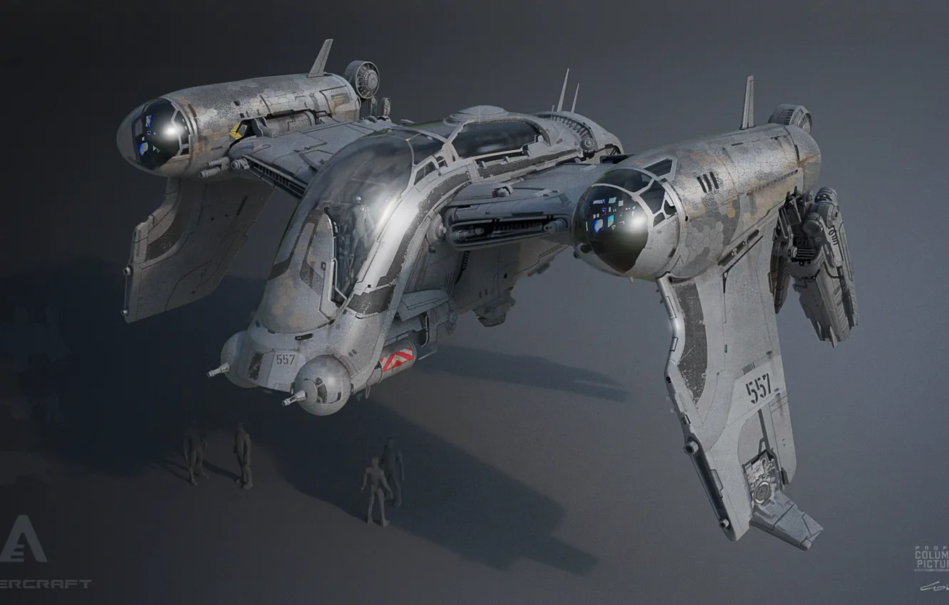 Photo wallpaper design, model, camera, hovercraft, AfterEarth