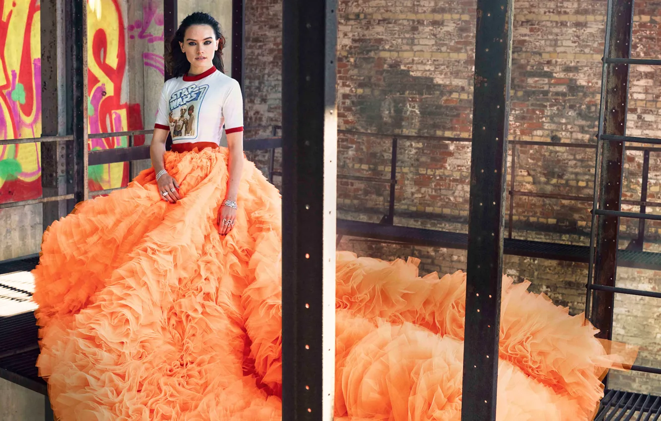 Photo wallpaper actress, brunette, photographer, It, Mark Seliger, Daisy Ridley, Daisy Ridley