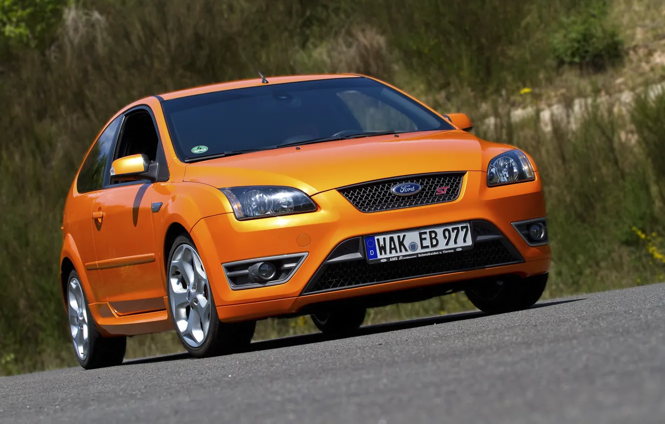 Photo wallpaper Ford, Orange, Focus