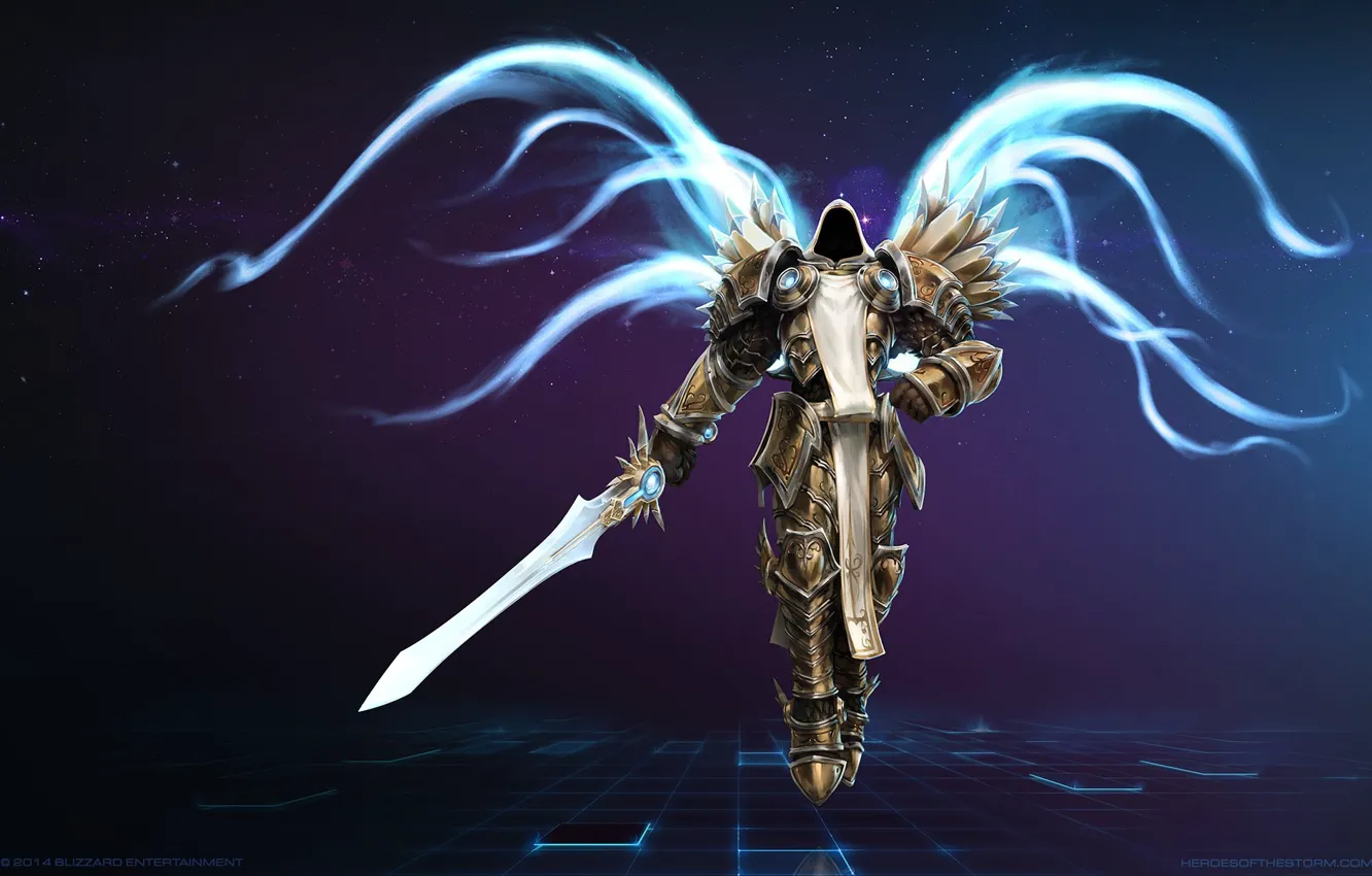Photo wallpaper wings, angel, Diablo 3, Heroes of the Storm