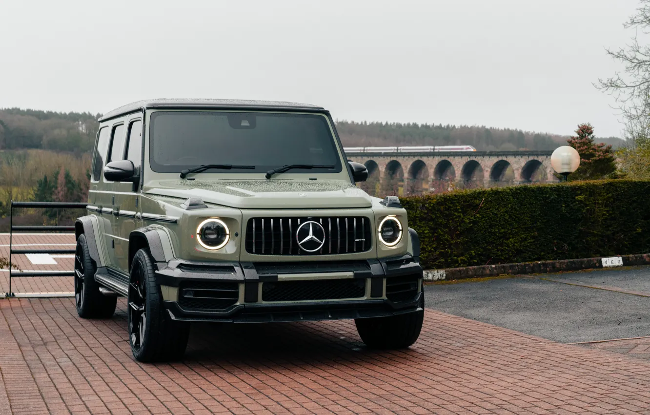 Photo wallpaper Mercedes, AMG, Train, G63, W463, Brick, G car