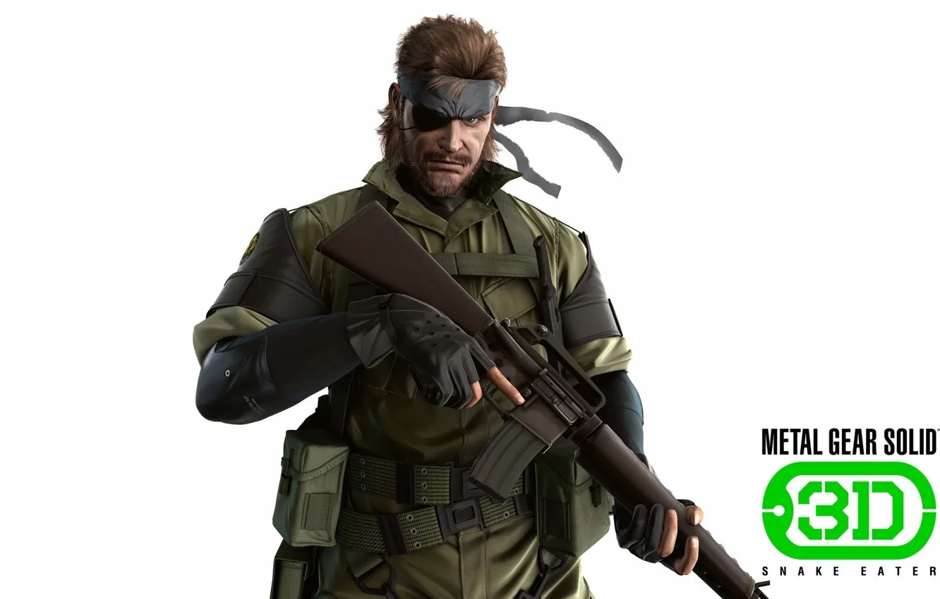 Photo wallpaper gun, game, soldier, weapon, war, Snake, spy, Metal Gear
