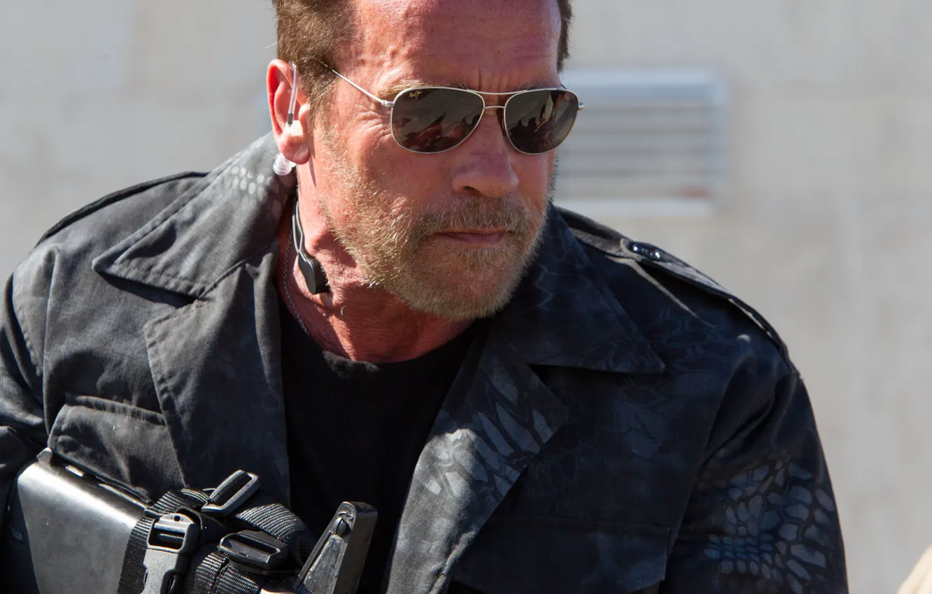 Photo wallpaper glasses, Arnold Schwarzenegger, Arnie, The Expendables 3, The expendables 3