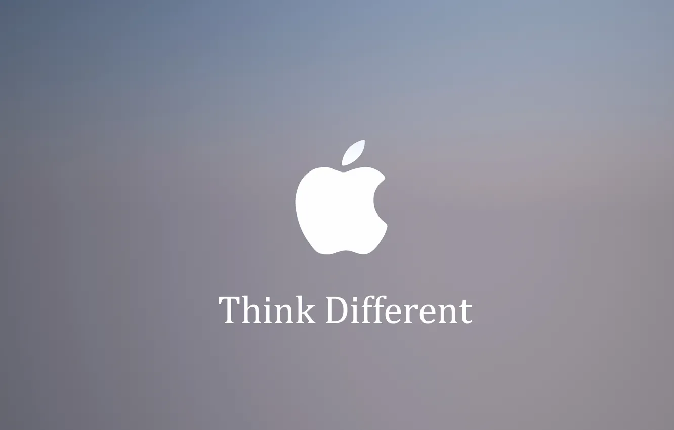 Photo wallpaper Apple, Apple, Think Different, slogan.