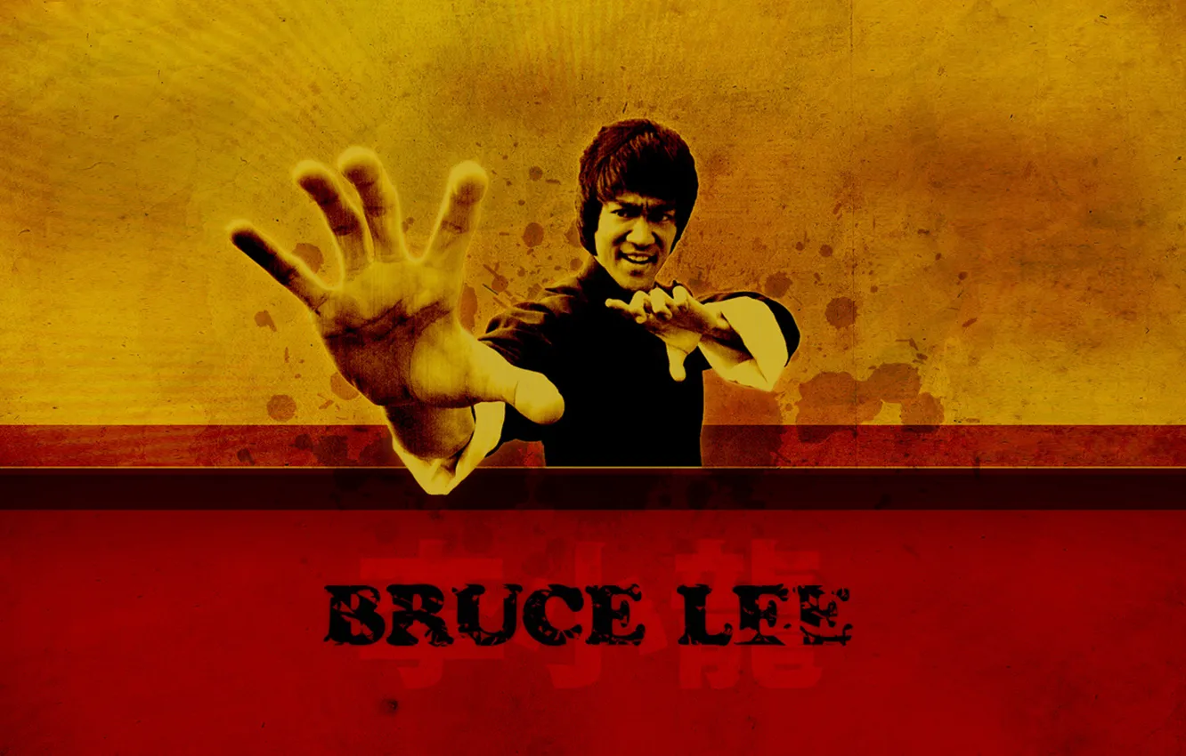 Photo wallpaper fighter, Bruce Lee, kung fu