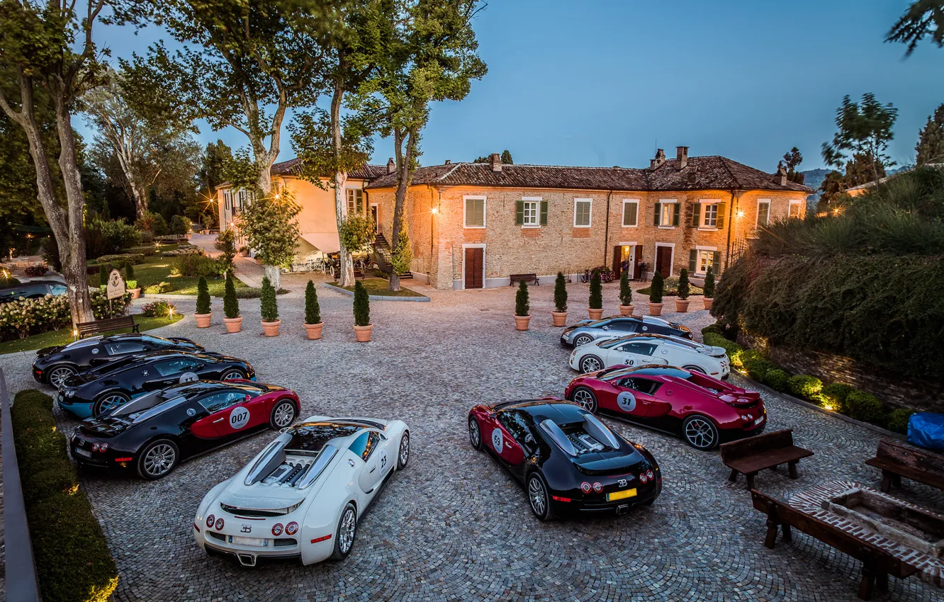 Photo wallpaper Villa, Bugatti, Veyron, Bugatti, Veyron, combo, Grand Sport, 16.4
